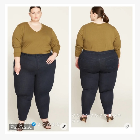 Universal Standard Seine Mid Rise Skinny Dark Indigo - Picture 2 of 14